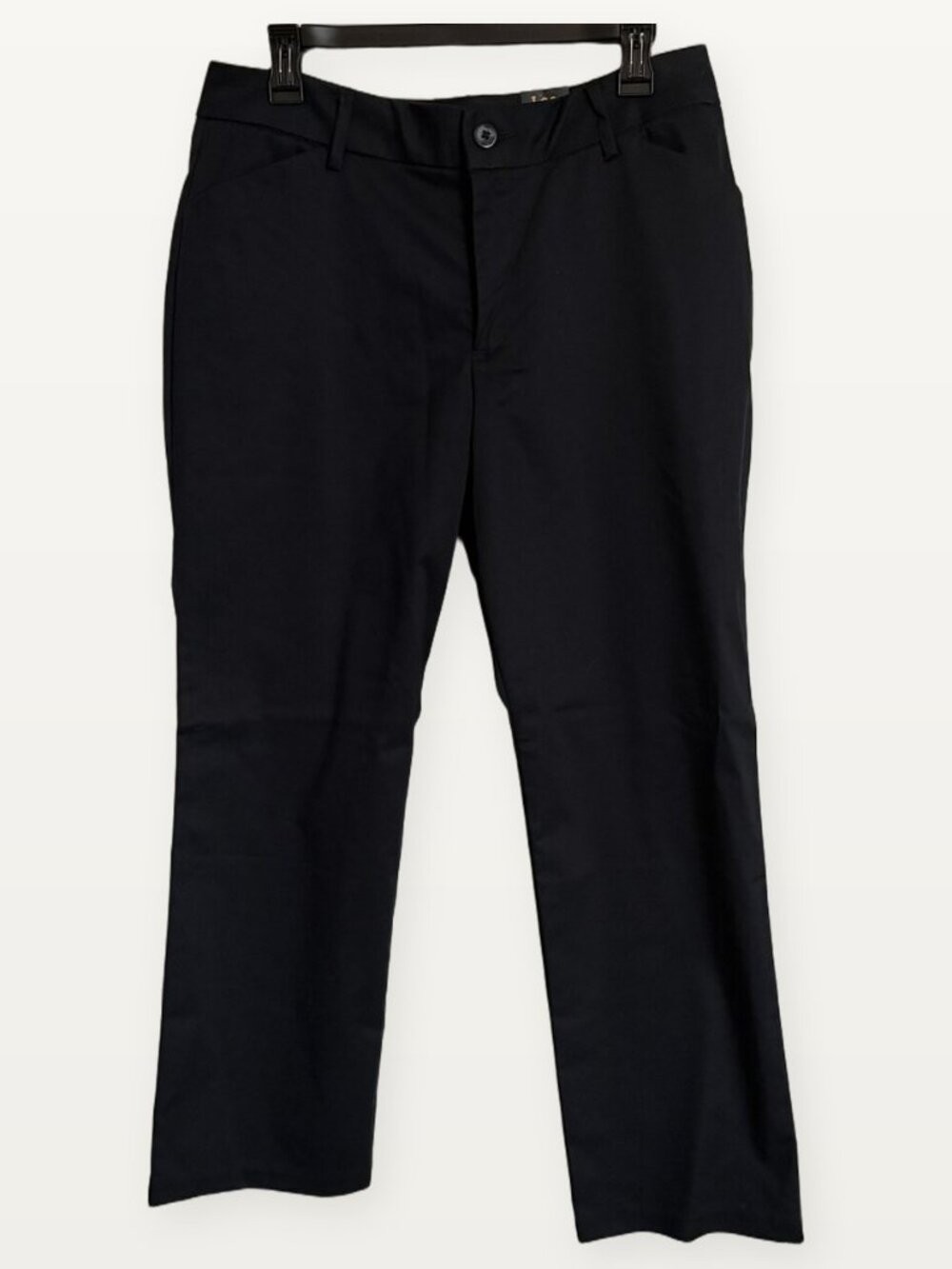 NWT Lee Black Wrinkle Free Dress Pants Size 12 Petite